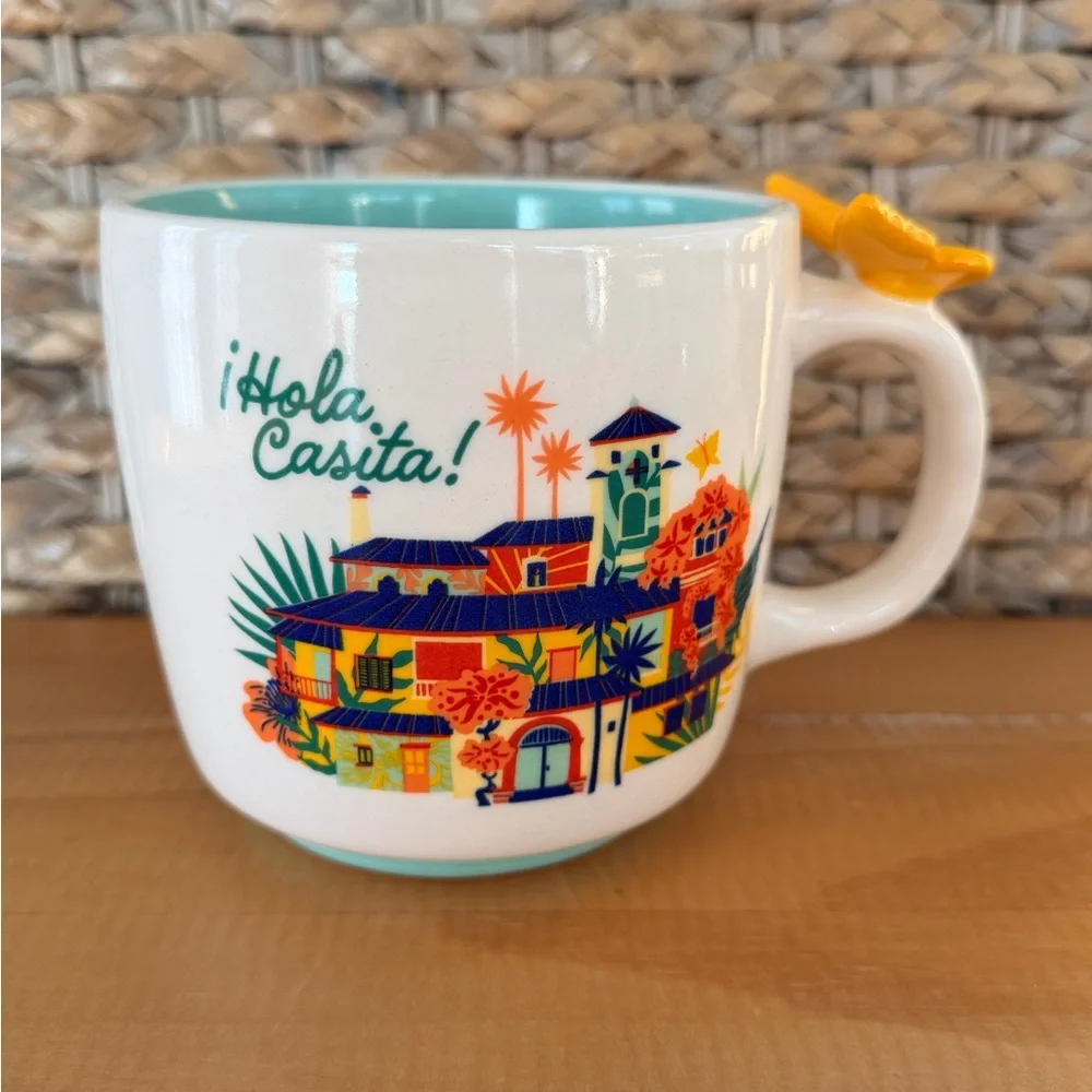 DISNEY Encanto & Magenta “HOLA CASITA!” Mug Cup Casa House 3D Butterfly 18oz